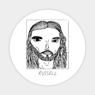Badly Drawn Russell Brand Magnet